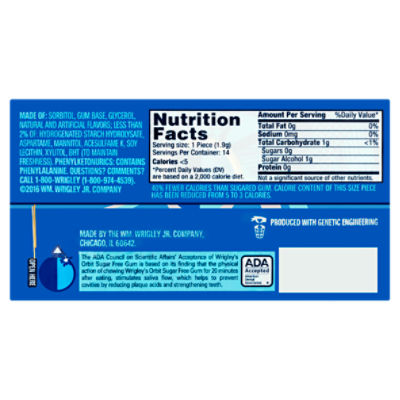Wrigley's Orbit Peppermint Gum, 14 count