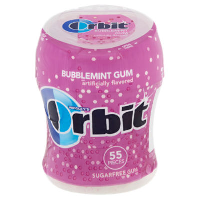 Wrigley's Orbit Bubblemint Sugarfree Gum, 55 count