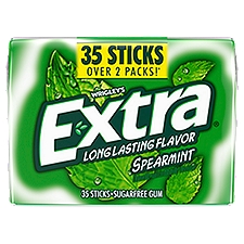Wrigley's Extra Spearmint Sugarfree, Gum, 4.7 Ounce