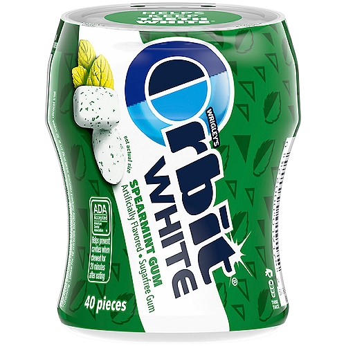 ORBIT Gum White Spearmint Sugar Free Chewing Gum