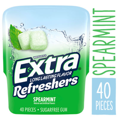 EXTRA Refreshers Spearmint Sugar Free Chewing Gum