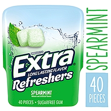 EXTRA Refreshers Spearmint Sugar Free Chewing Gum