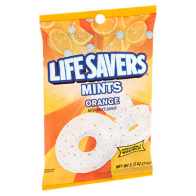 Life Savers Orange Mints Bag, 6.25 oz