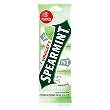 Wrigley's Spearmint Gum, 15 count, 3 pack
