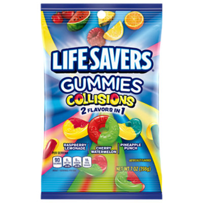 LIFE SAVERS Gummy Candy, Collisions, 7 oz Bag