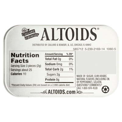 Altoids Mints Peppermint - 1.76-oz. Tin