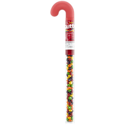 SKITTLES Original Christmas Candy Cane Tube