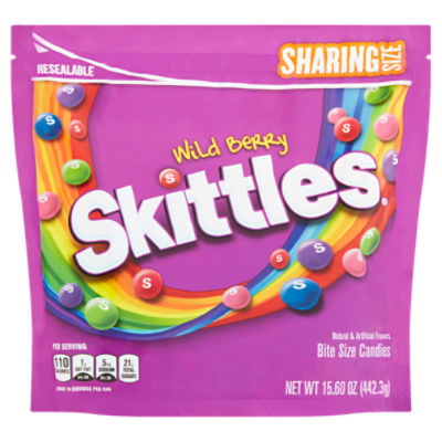 Skittles Wild Berry Bite Size Candies Sharing Size, 15.60 oz, 15.8 Ounce