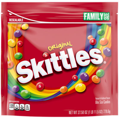 SKITTLES Original Chewy Candy, Family Size