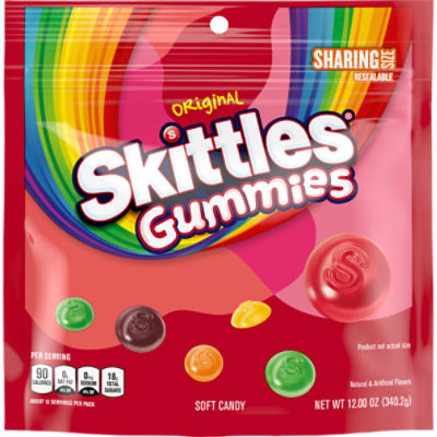 SKITTLES Original Gummy Candy Sharing Size, 12 Ounce