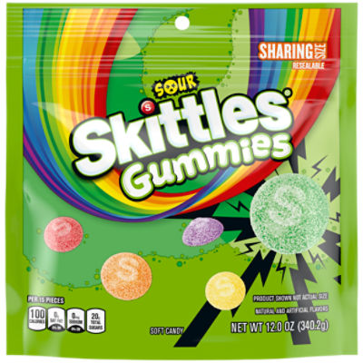 SKITTLES Sour Gummies Chewy Candy