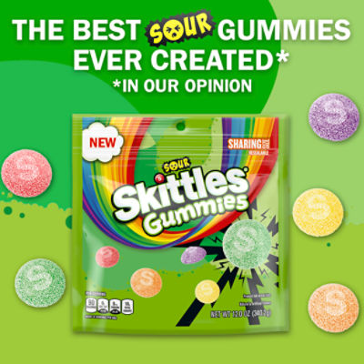SKITTLES Sour Gummies Chewy Candy