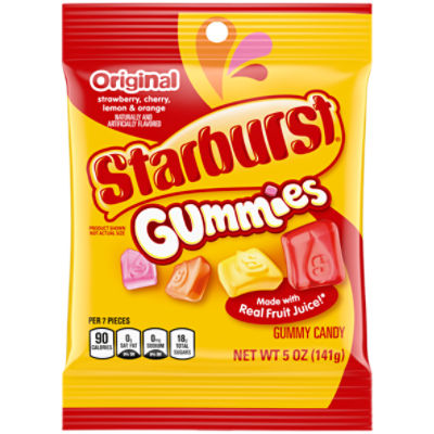 STARBURST GUMMIES ORIGINAL PEG PACK 5 OUNCES EACH