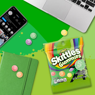 SKITTLES Gummies Sour Gummy Candy Bag