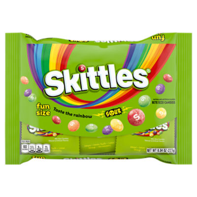 Skittles Sour Bite Size Candies Fun Size, 8.04 oz