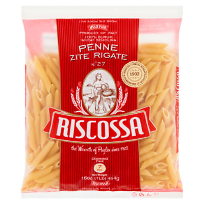 Riscossa Penne Zite Rigate N° 27 Pasta, 16 oz