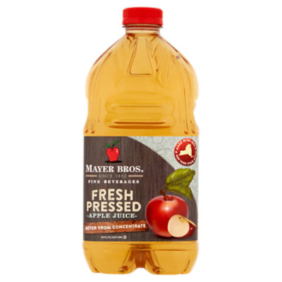 Mayer Bros. Fresh Pressed Apple Juice, 64 fl oz