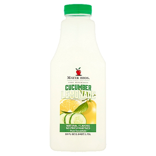Mayer Bros. Cucumber Lemonade Fine Beverages, 59 fl oz