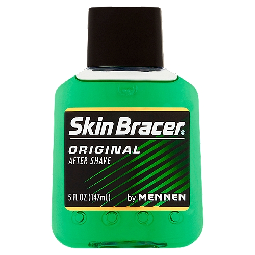 Skin Bracer by Mennen Original After Shave, 5 fl oz
Skin Bracer® cools your skin and tightens pores so your face feels and looks healthy. And it's clean, masculine scent makes using Skin Bracer® a great way to face the day.