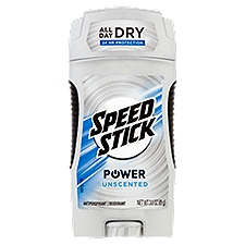 Speed Stick Power Unscented, Antiperspirant/Deodorant, 3 Ounce