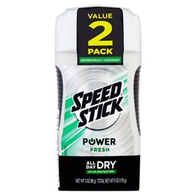 Speed Stick Power Fresh Antiperspirant/Deodorant Value Pack, 3 oz, 2