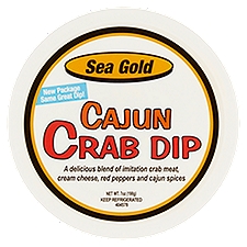 Sea Gold Cajun Crab, Dip, 7 Ounce