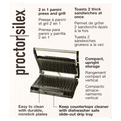 Proctor Silex Durable Panini Press & Compact Grill
