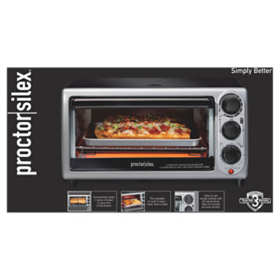 Proctor Silex Modern Toaster Oven, Black