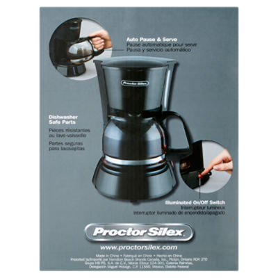 4 Cup Coffee Maker (black) - Model 48138 - Proctor-Silex