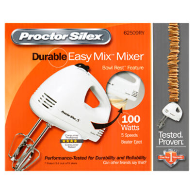 Proctor Silex Durable Easy Mix Hand Mixer