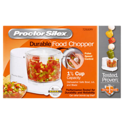 Proctor Silex 1.5-Cup Food Chopper - white