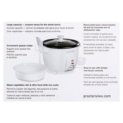 Proctor Silex Rice Cooker, 10 Cup, Bakeware & Cookware