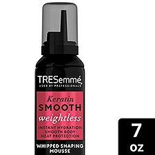 TRESemmé Keratin Smooth Weightless Whipped Shaping Mousse, 7 oz