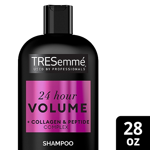 TRESemmé 24 Hour Volume + Collagen & Peptide Complex Shampoo, 28 fl oz