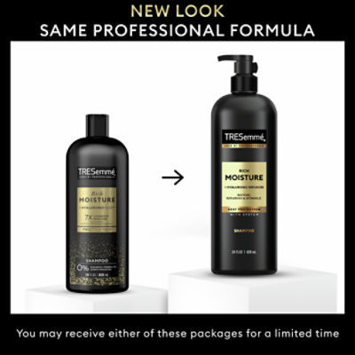 TRESemmé Rich Moisture + Hyaluronic Infusion Shampoo, 28 fl oz