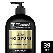 TRESemmé Rich Moisture 7x Luxurious Moisture + Hyaluronic Plex Shampoo, 39 fl oz, 39 Ounce