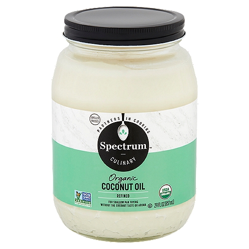 Spectrum Culinary Expeller Pressed Refined Organic Coconut Oil, 29 fl oz
