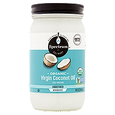 Spectrum Culinary Cold Pressed Unrefined Organic Virgin Coconut Oil, 14 fl oz