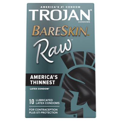 Trojan BareSkin Raw Condoms, 10 count