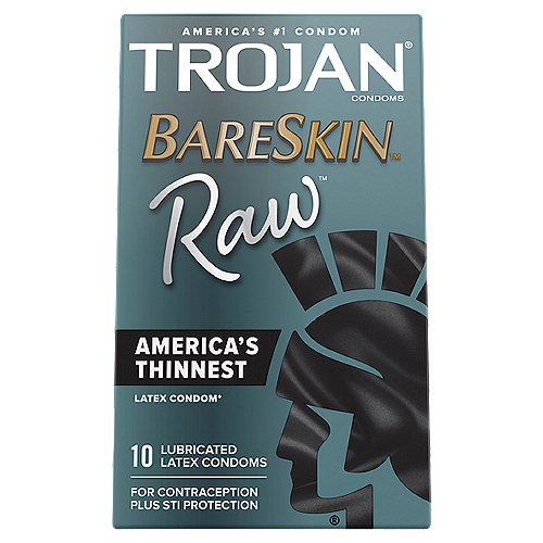 Trojan BareSkin Raw Condoms, 10 count