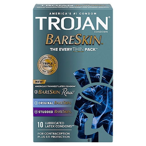 Trojan BareSkin The EveryThin Pack Condoms, 10 count