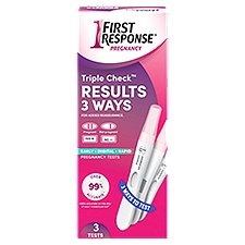 First Response Triple Check Early Digital Rapid Pregnancy Tests, 3 count