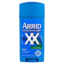 Arrid Extra Extra Dry Unscented Solid, Antiperspirant Deodorant, 2.7 Ounce