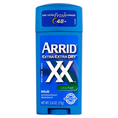 Arrid Extra Extra Dry XX Ultra Fresh Solid Antiperspirant Deodorant, 2.6 oz, 2.7 Ounce