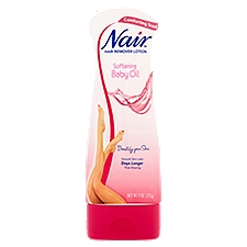 Nair Softening Baby Oil Hair Remover Lotion, 9 oz, 9 Ounce