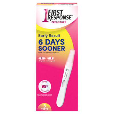 First Response Early Result Pregnancy Tests, 3 count, 3 Each