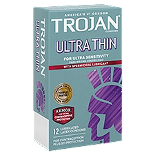 Trojan  Condoms, Ultra Thin Premium Latex, 12 Each
