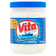 Vita Wild Herring in Real Sour Cream, 12 oz