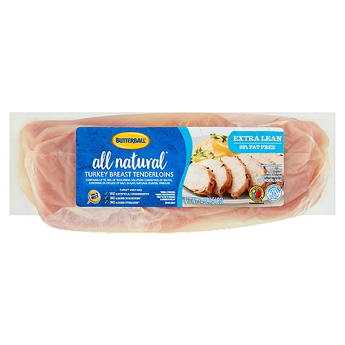 All natural* Turkey Breast TenderloinsnnContains up To 30% of Seasoning Solution Consisting of Water, Contains 2% or Less of Salt, Sugar, Natural Flavor, VinegarnnTurkey Used Has:n✔ *No Artificial Ingredientsn✔ No Added Hormones**n✔ No Added Steroids**n*Minimally Processedn**Federal Regulation Do Not Permit the Use of Hormones or Steroids in Poultry