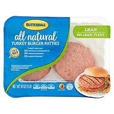 Butterball Fresh 93%/7% Lean Turkey Burgers, 16 Ounce